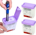 0.2L Portable Pen Needle Disposal Container – 3 Pack