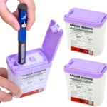 0.2L Portable Pen Needle Disposal Container – 3 Pack